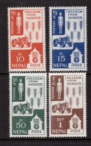 Nepal 1963 Fight against Hunger set MNH mint stamps - Picture 1 of 1