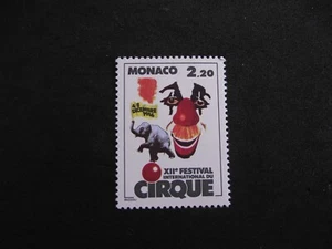 Monaco 1986 12ème Festival International du Cirque, Monaco. MNH. - Photo 1/2