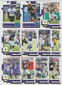 Lote de 40 cartas 2023 VIKINGS con conjunto de equipo DONRUSS 2022 25 JUGADORES ACTUALES (3) '23 RC - Imagen 1 de 2