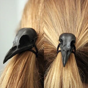 Punk Metall-Schädel-Haarband Gothic Elastisches Haarseil - Picture 1 of 12