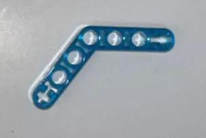 LEGO Parts 32348 Technic Liftarm 1 x 7 Bent Trans Blue - Picture 1 of 3