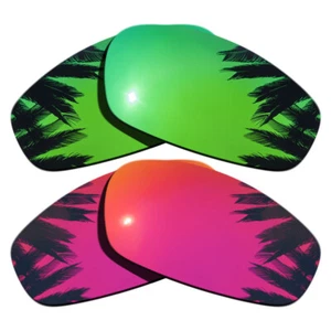 Green&Midnight Sun Polarized Replacement Lenses for-Oakley Split Jacket - Picture 1 of 4