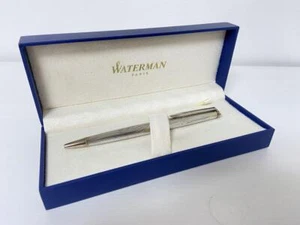 Waterman Ballpoint Pen Metal Blue Oil-based From Singapore Excellent Condition - Picture 1 of 5