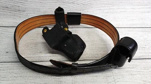 Vintage Safariland Leather Dutyman Police Belt 4011 With Accessories & Holster - Picture 1 of 11
