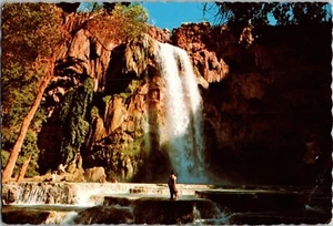 HAVASU FALLS Creek Grand Canyon Arizona Vintage Continental Postcard CA13 - Picture 1 of 2