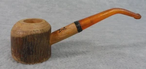 Pipa de colección tallada a mano de madera para fumar tabaco marca Webster Lake Ind - Imagen 1 de 8