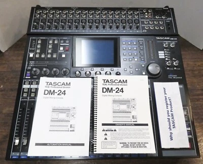 Tascam DM-24 Digital Mixer 32-Channel 8-Bus 24-bit w/ 2 IF-AD/DM ADAT Cards - Image 1 of 4