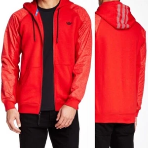 Adidas Originals Sp Lx Geo Fz HD Hoodie AB9250 S Scarlet/Powder - Picture 1 of 10