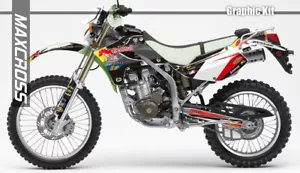 KAWASAKI KLX250 SR/D-Tracker 2005/2004 - 2007 MAXCROSS GRAPHICS KIT DECAL NHR2 - Picture 1 of 2