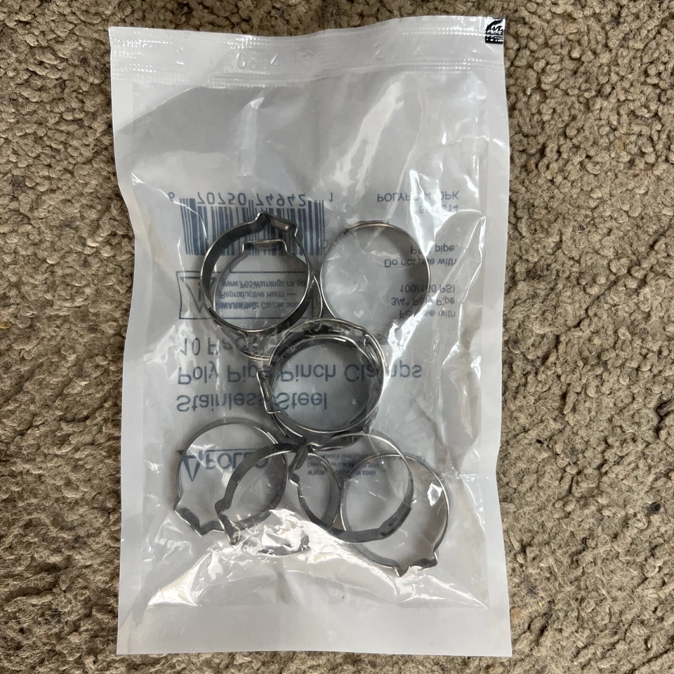 Apollo Single Ear Pinch Crimp Clamp - POLYPC3410PK