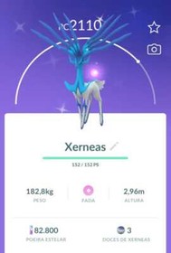 Pokemon Shiny Xerneas  - Mini PTC 80K Stardust