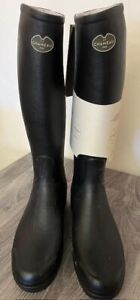 Le Chameau Men's Black Bte ST Hubert FE Leather Boots Wellies EU40 UK 6.5