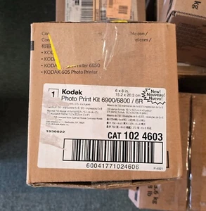 Kodak 1024603 Photo Print 6R Kit for 6800/6900 Printers 6X8 NEW SEALED BOX - Picture 1 of 1