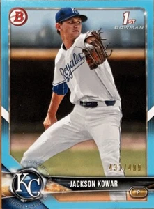 Jackson Kowar 2018 1st Bowman Draft XRC SKY BLUE Parallel #431/499 KC Royals RC - Picture 1 of 1