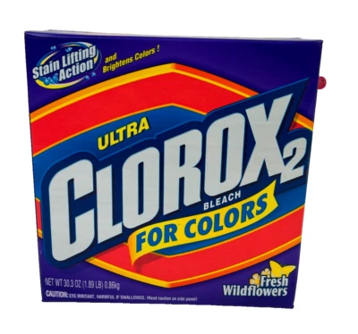 Винтажный Ultra Clorox 2 не отбеливатель 30,3 унций (80%) 2000 цвет безопасный свежие полевые цветы - Изображение 1 из 4