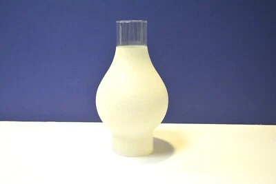 Clear White 9" Tall Glass Replacement Chimney Shade 845932 NEW Corning  - Image 1 of 2