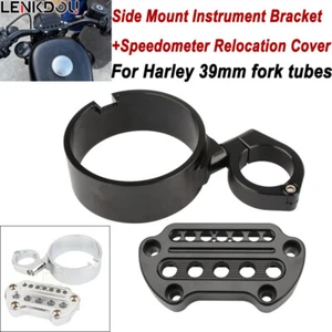 For Harley Side Speedometer Relocation Instrument Bracket Sportster XL883 XL1200 - Picture 1 of 18