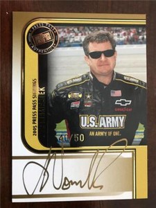 JOE NEMECHEK - 2005 Press Pass - Signings Gold - Serial Number 40/50