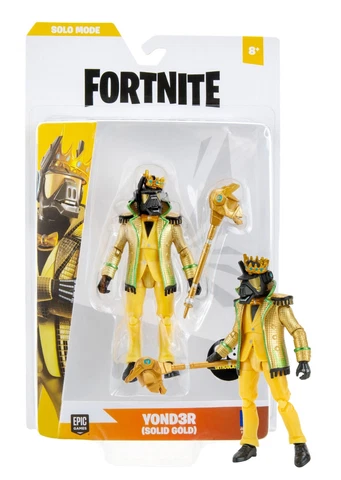 Fortnite Yond3r (Solid Gold) Solo Mode 4" Figure Mint in Box Cover