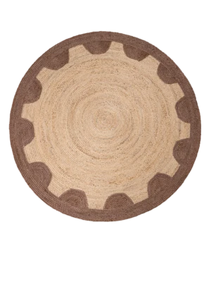 Alfombras de yute hechas a mano para dormitorio 200 cm redondas color natural alfombras de exterior Foto 1 de 4