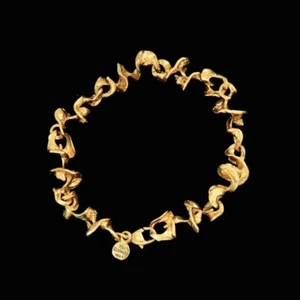 Flora Danica - CPH. Gilded Sterling Silver Bracelet. - Picture 1 of 4