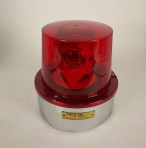TESTED AND WORKS *READ DESC* VINTAGE 1960s DIETZ 261 ROTATING RED LIGHT 12 VOLTS - Picture 1 of 12