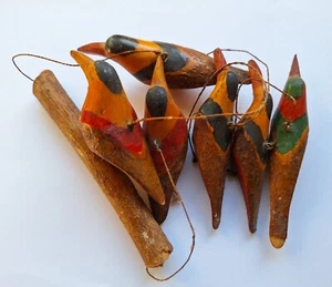 Antikes handgefertigtes Vogelmobil aus Holz - Bild 1 von 12