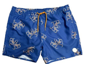 NEU Native Youth Herren Badeshorts 36 gefüttert blau Oktopus Kordelzug - Bild 1 von 4