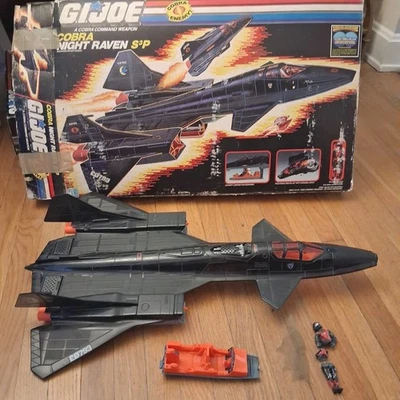 Night Raven S3P 1986 G.I. JOE COBRA Vintage Original Incompleto con CAJA PILOTO Foto 1 de 4