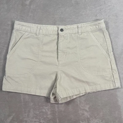 Pantalones Cortos Patagonia Mujer Talla 16 Beige Claro Pana Algodón Orgánico 3" Entrepierna Foto 1 de 4