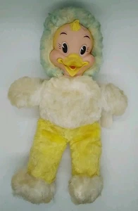 My Toy stuffed plush 15" Chick or Bird w/rubber face 1950s (?) - ADORABLE!!! - Picture 1 of 12