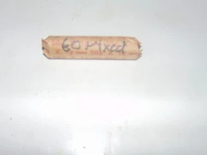 1 Full Roll Of 1960's Canadian Mixed Lot Of Small Cent Pennies - Bild 1 von 1