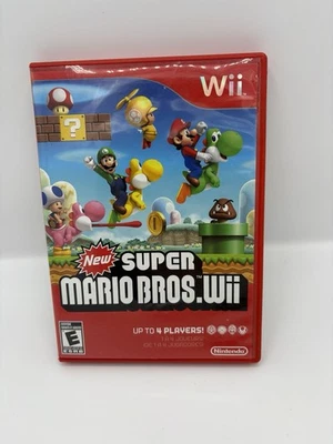 Super Mario Bros. Wii (Nintendo Wii, 2009) Complete W/ Manual - image 1 of 4