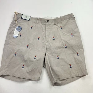 NEW Castaway Nantucket Chino Shorts Golf Embroidery Size 46 Inseam 9” - Picture 1 of 10