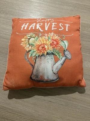 Almohada Decorativa Happy Harvest Reversible Otoño Otoño Decoración Granja Foto 1 de 2