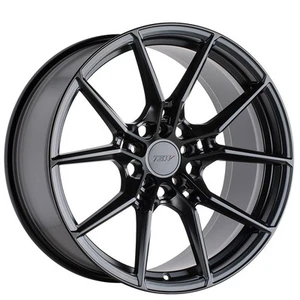 18x8.5" TSW Wheels Neptune Semi Gloss Black Rotary Forged Rims - Picture 1 of 10