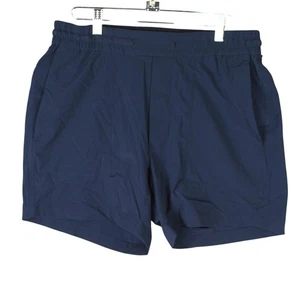 Lululemon Bowline Shorts 5" Mens M Blue LM7ARRS Stretch Athletic Lined Less - Picture 1 of 9