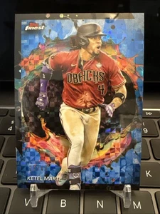 KETEL MARTE 2024 TOPPS FINEST RARE BLUE Checkerboard /49 Arizona DIAMONDBACKS - Picture 1 of 2