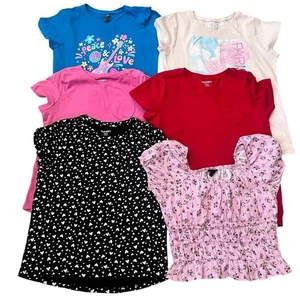 Bundle Girls Short Sleeve Shirt Lot of 6 T Shirts Size 10/12 - Picture 1 of 7