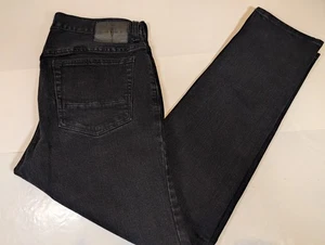 Pantalones de mezclilla de algodón elásticos cómodos ajustados negros 34WX32L PacSun para hombre - Imagen 1 de 6