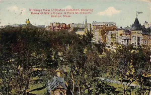 Cartolina MA: Birdseye View, Boston Common, Massachusetts, antica DB pubblicata 1911 - Foto 1 di 3