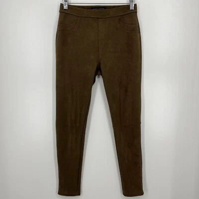 Pantalones para mujer Sanctuary X Anthropologi S marrón imitación gamuza tirar de jegging ajustados Foto 1 de 4