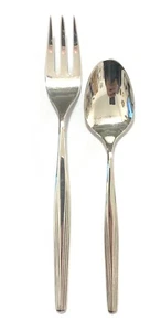 6 Kuchengabeln 6 Kaffeelöffel Teelöffel WMF Hannover 5800 90er Silber versilbert - Bild 1 von 8