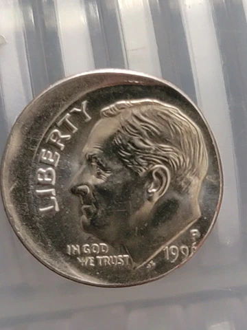 1990 P Off Struck 20%/DDO/DDR/RPM Roosevelt Dime Cover