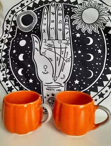 NEW HALLOWEEN PUMPKIN MUG GIFT SET WICAN WITCH PAGAN 🎃 - Picture 1 of 3