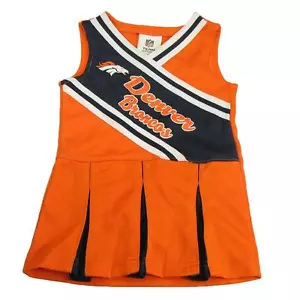Abito cheerleader NFL Denver Broncos bambina taglia 2T calcio nuovo - Foto 1 di 1