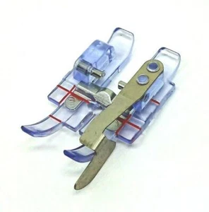 Clear 1/4" Foot with Spring Edge Guide  #820881096 for Pfaff Sewing Machines - Picture 1 of 3