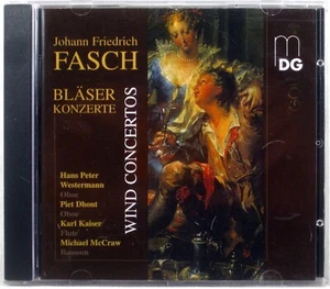 MDG GOLD Fasch WIND CONCERTOS Westermann (CD, 1998 GERMANY) MDG 310 0309-2 EX - Imagen 1 de 4