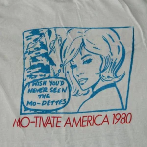 T-shirt vintage The MO-DETTES 1980 TOUR maglietta cotone tutte le taglie DA622 - Foto 1 di 5