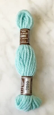 DMC Laine Colbert France 100% Wool Tapestry Yarn - 1 Skein Color Blue #7599 - Image 1 of 3